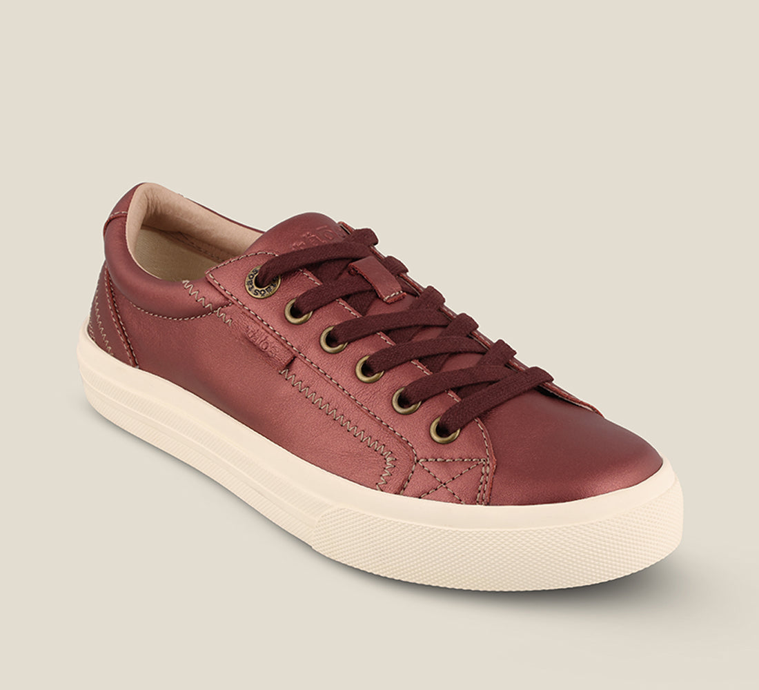 Taos Sneakers Women's Plim Soul Lux-Wine Pearl | Free Shipping