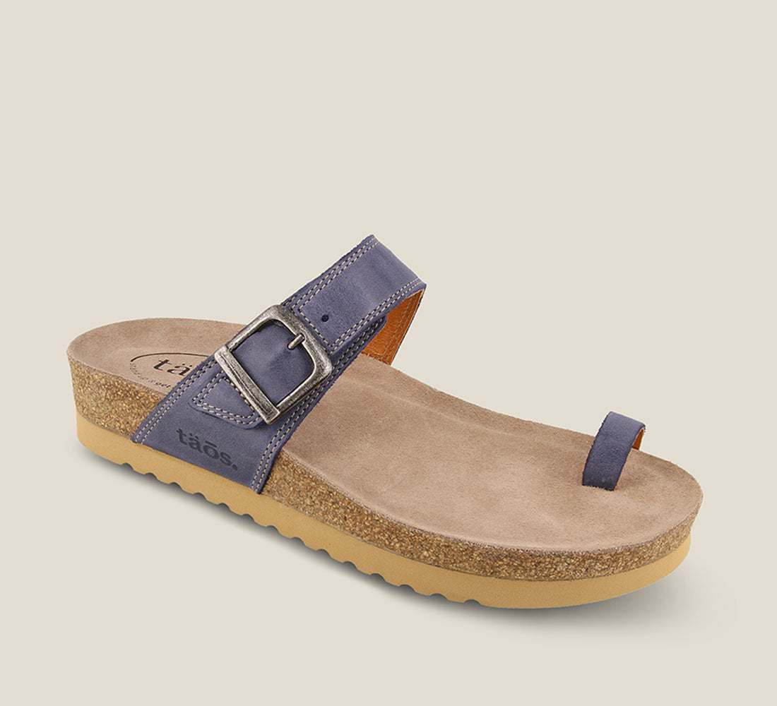 Taos Sandals Women's Toe Ring-Dark Blue | Free Shipping