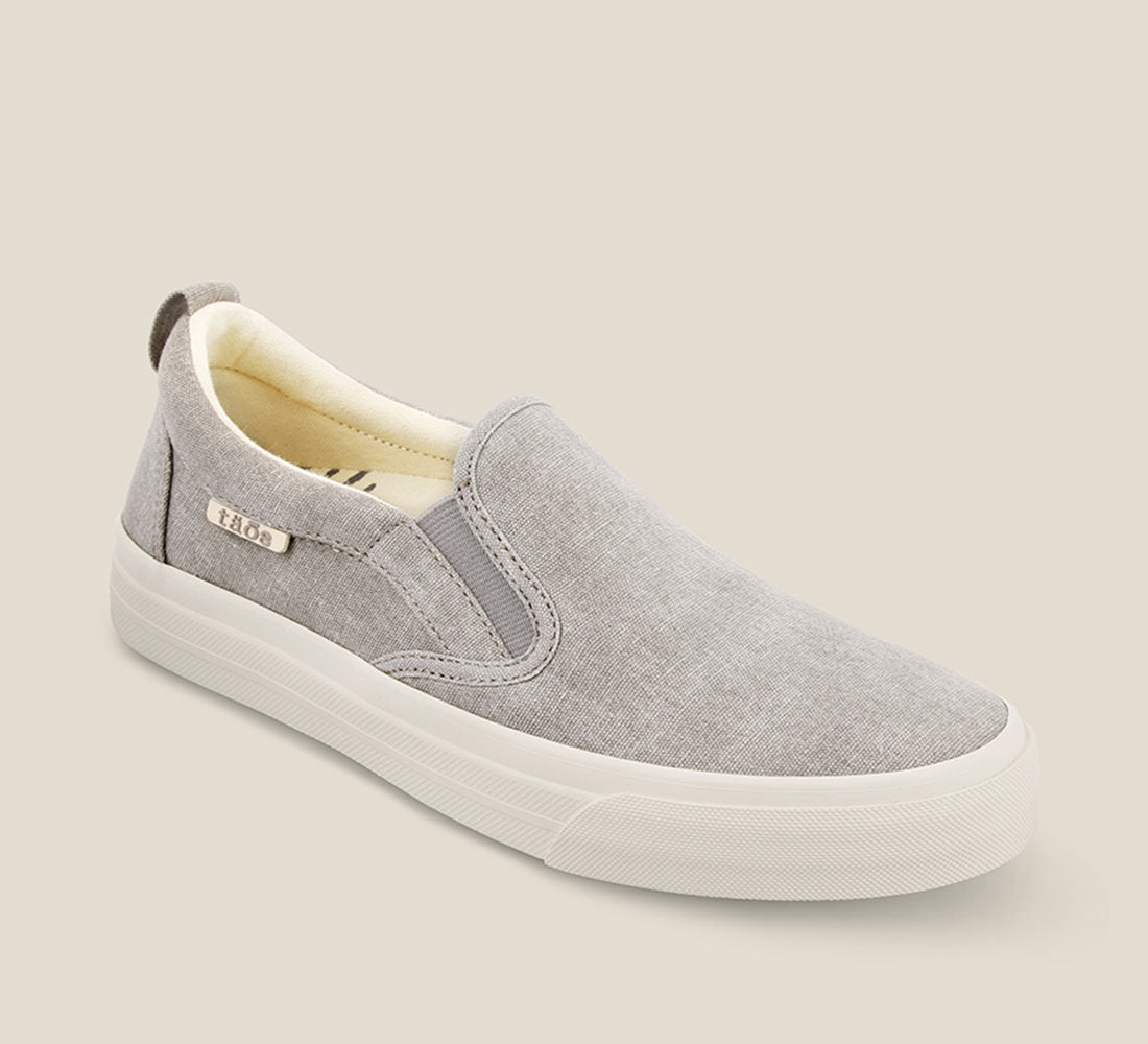 Taos Sneakers Women's Rubber Soul-Grey Wash Canvas | Free Shipping
