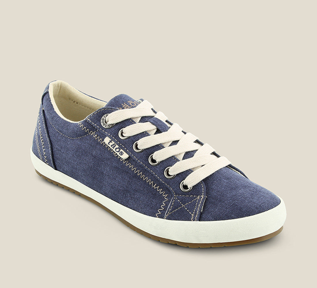 Taos Sneakers Women's Star-Blue Wash Canvas | Free Shipping