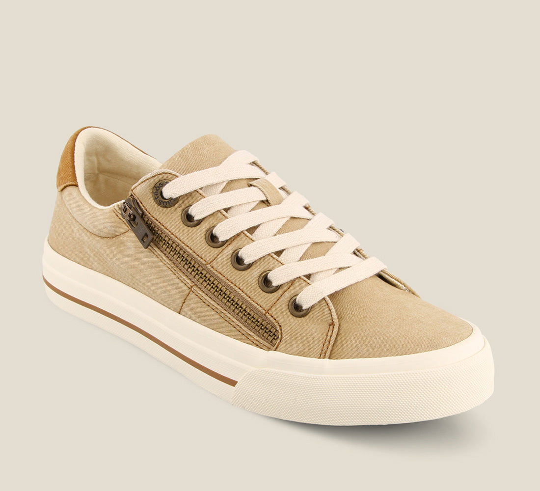 Taos Sneakers Women's Z Soul-Tan/Golden Tan Distressed | Free Shipping