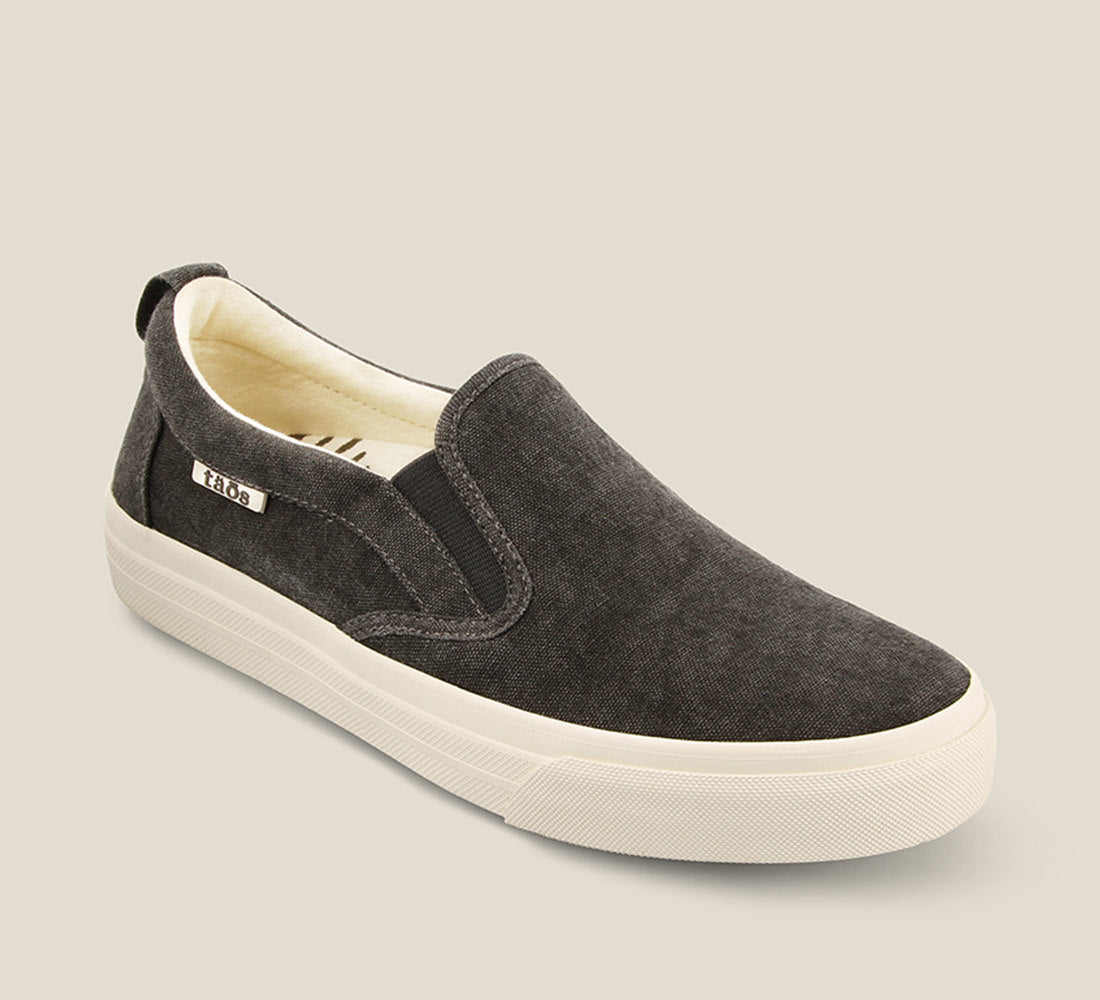 Taos Sneakers Women's Rubber Soul-Charcoal Wash Canvas | Free Shipping