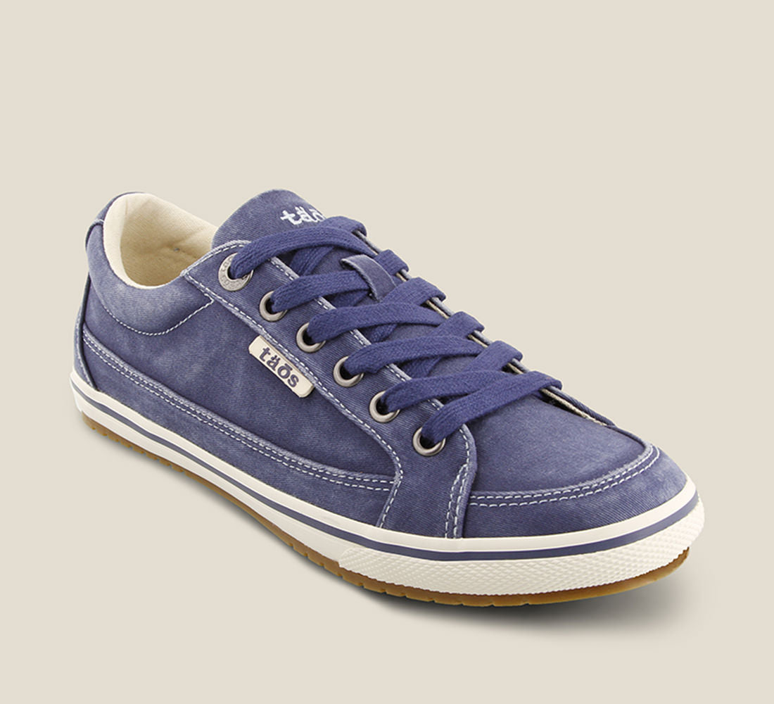 Taos Sneakers Women's Moc Star-Indigo Distressed | Free Shipping