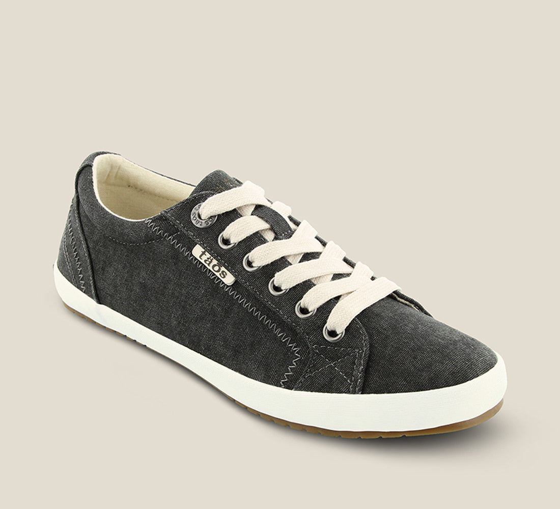 Taos Sneakers Women's Star-Charcoal Wash Canvas | Free Shipping