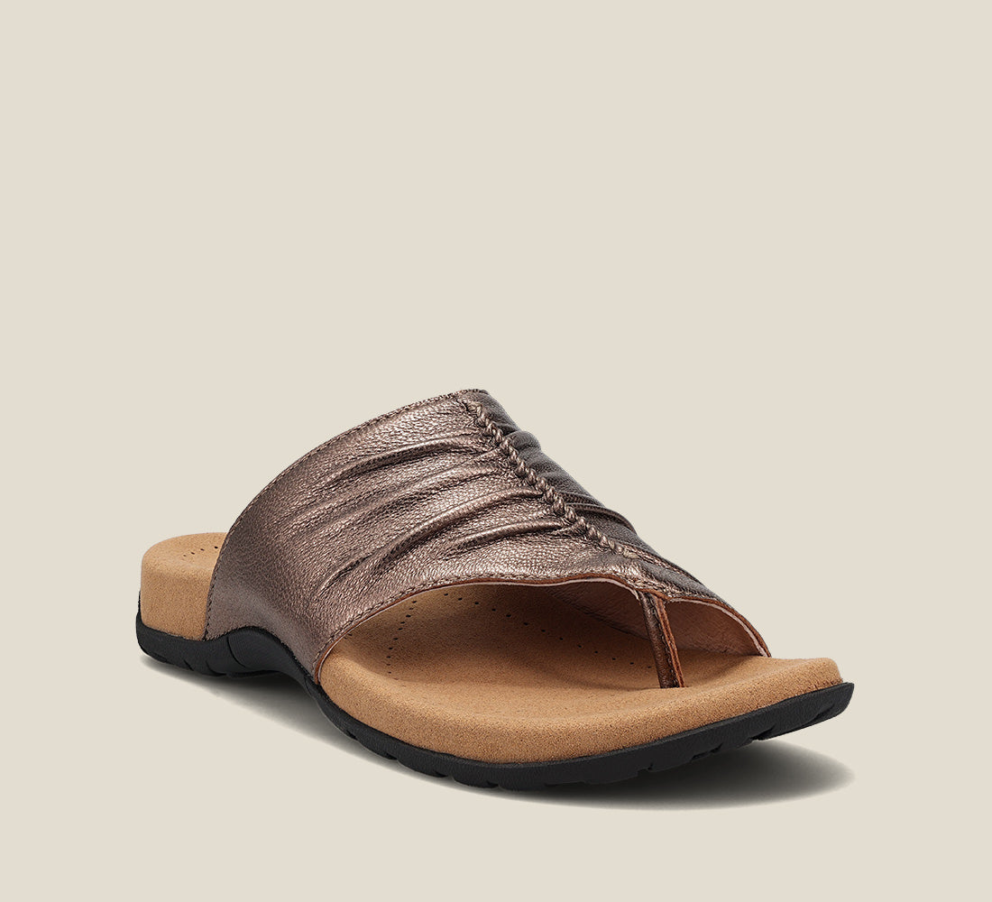 Taos Sandals Women's Gift 2-Cocoa Metallic | Free Shipping