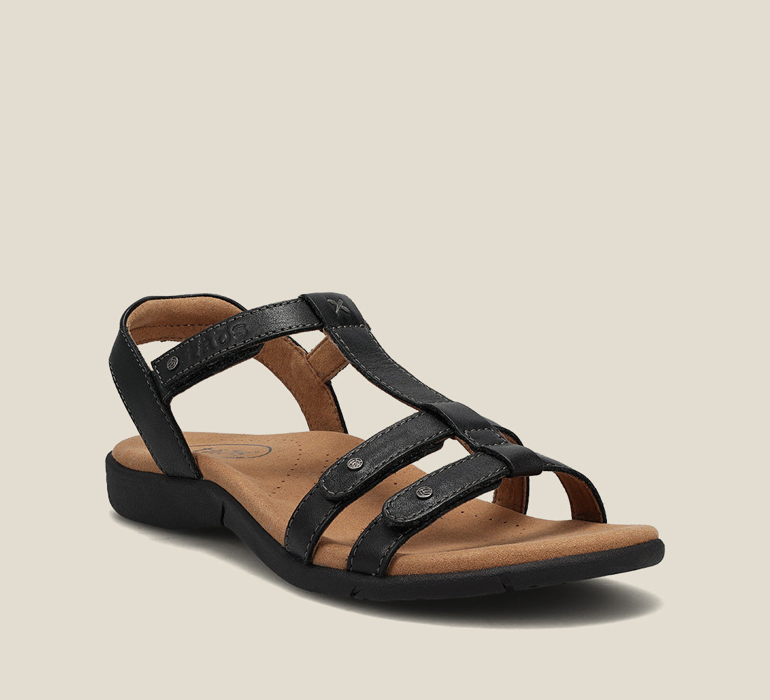 Taos Sandals Women's Trophy 2-Black | Free Shipping