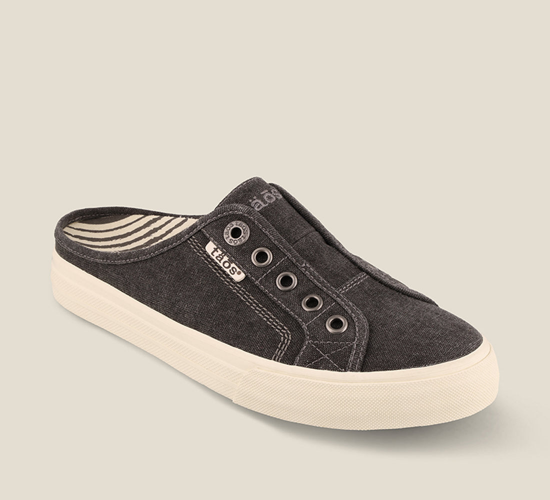 Taos Sneakers Women's Ez Soul-Charcoal Wash Canvas | Free Shipping