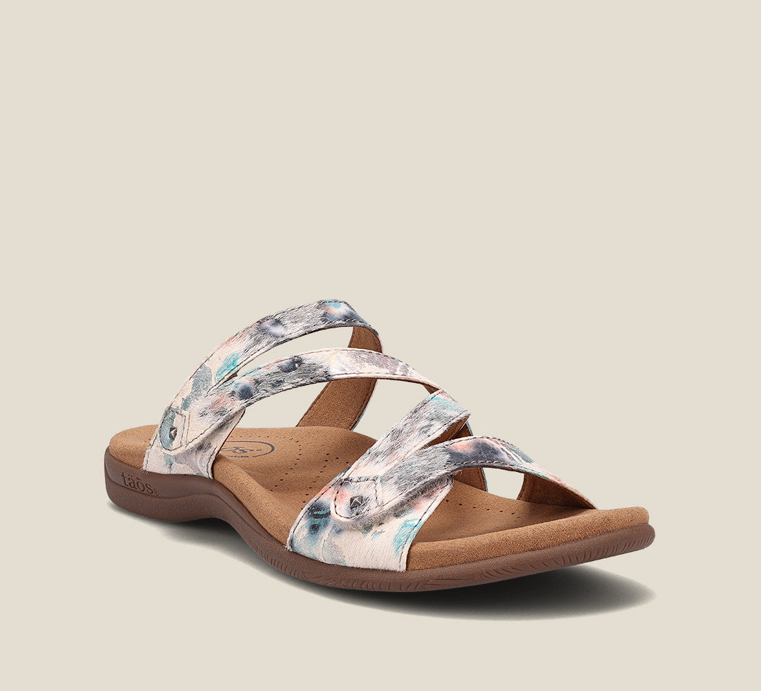 Taos Sandals Women's Double U-White/Teal/Blush Multi | Free Shipping