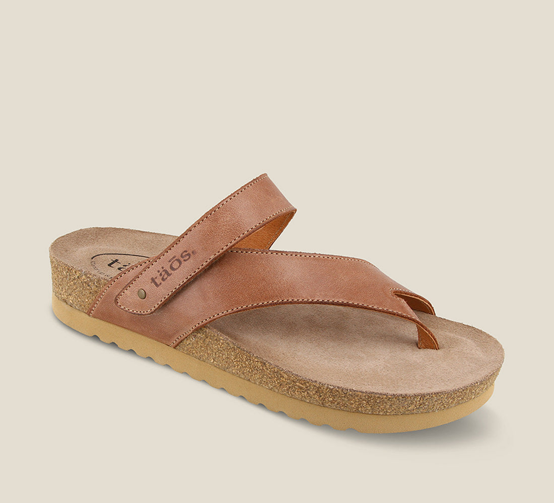 Taos Sandals Women's Lola-Dark Tan | Free Shipping