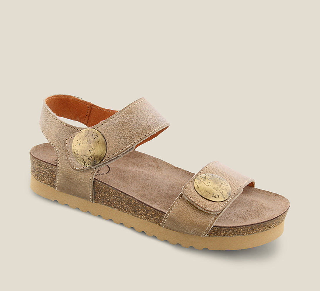 Taos Sandals Women's Luckie-Taupe | Free Shipping