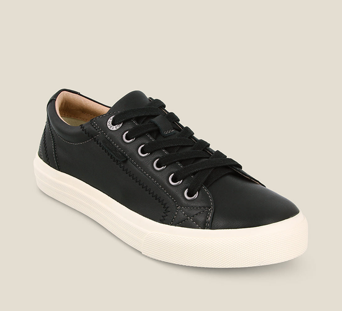 Taos Sneakers Women's Plim Soul Lux-Black Leather | Free Shipping