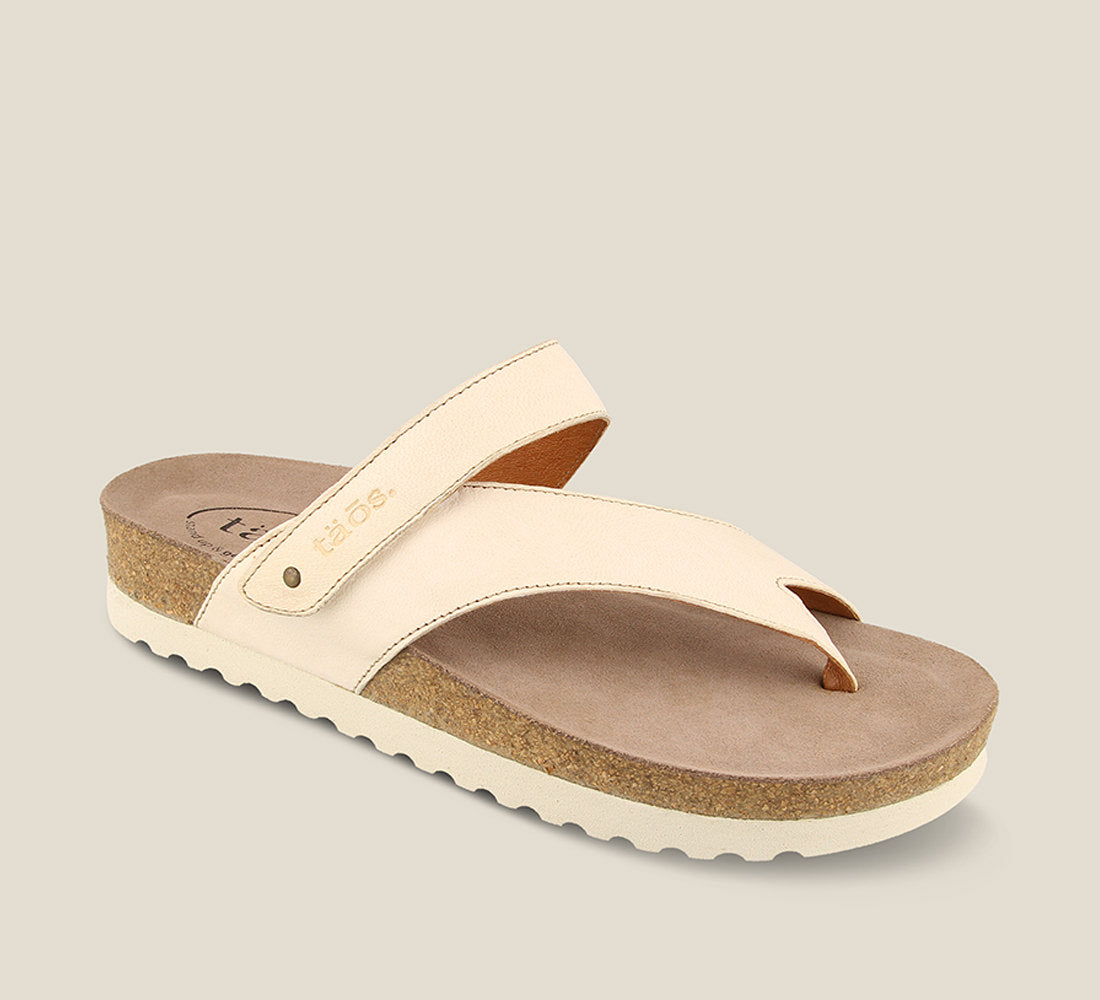 Taos Sandals Women's Lola-Off White Leather | Free Shipping