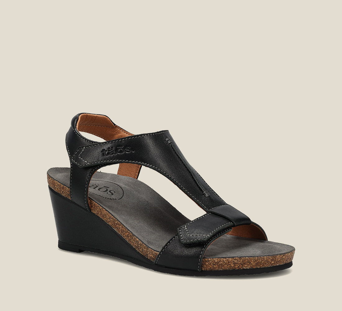 Taos Sandals Women's Sheila 2-Black | Free Shipping