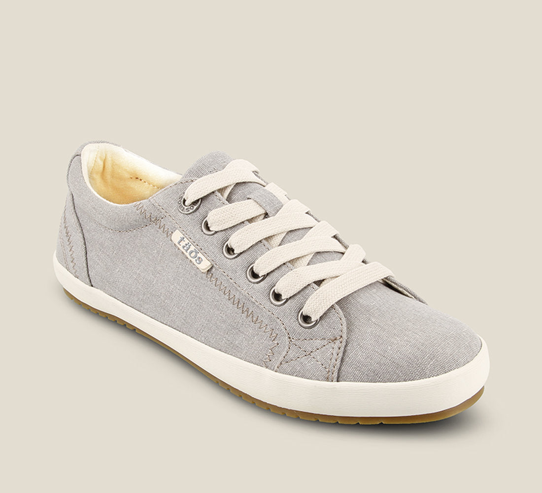 Taos Sneakers Women's Star-Grey Wash Canvas | Free Shipping