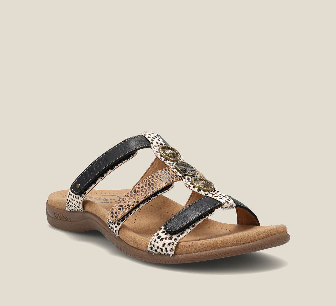 Taos Sandals Women's Prize 4-Black Exotic Multi | Free Shipping
