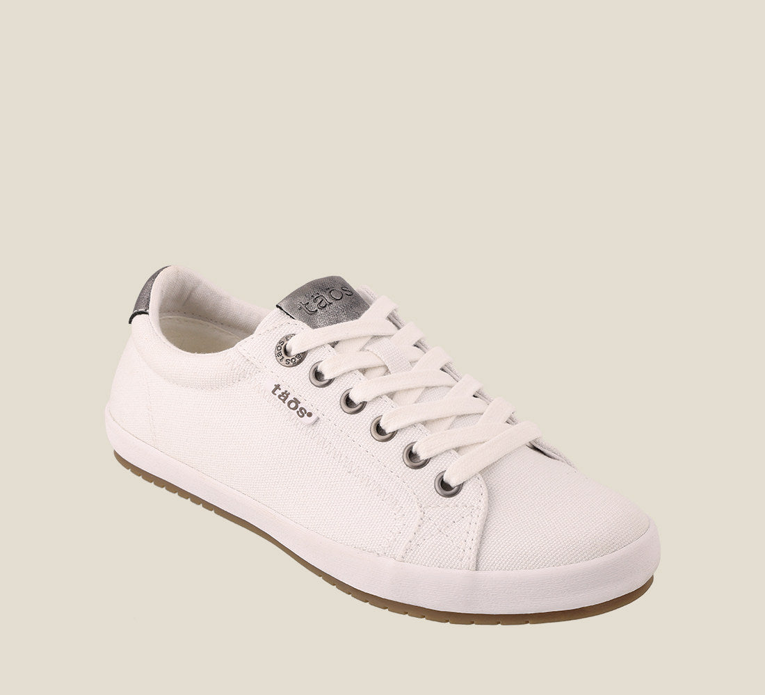 Taos Sneakers Women's Star Burst-White/Pewter | Free Shipping