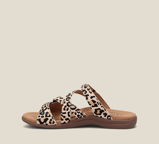 Taos Sandals Women's Double U-Tan Leopard Print | Free Shipping