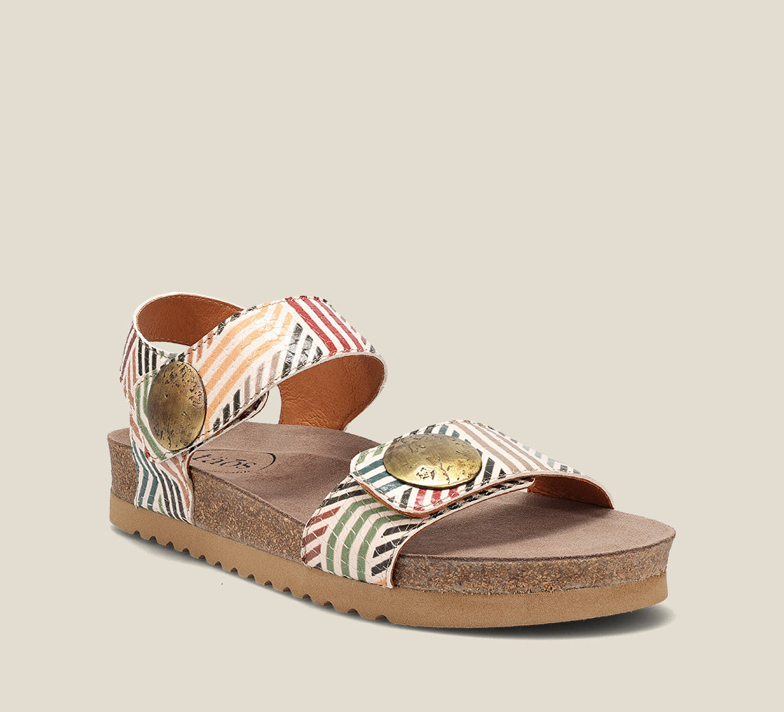 Taos Sandals Women's Luckie-Geometric Multi | Free Shipping