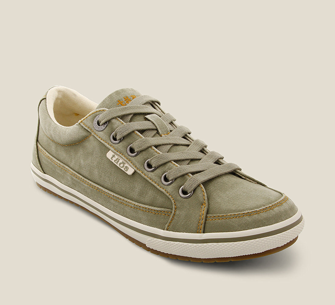 Taos Sneakers Women's Moc Star-Sage Distressed | Free Shipping