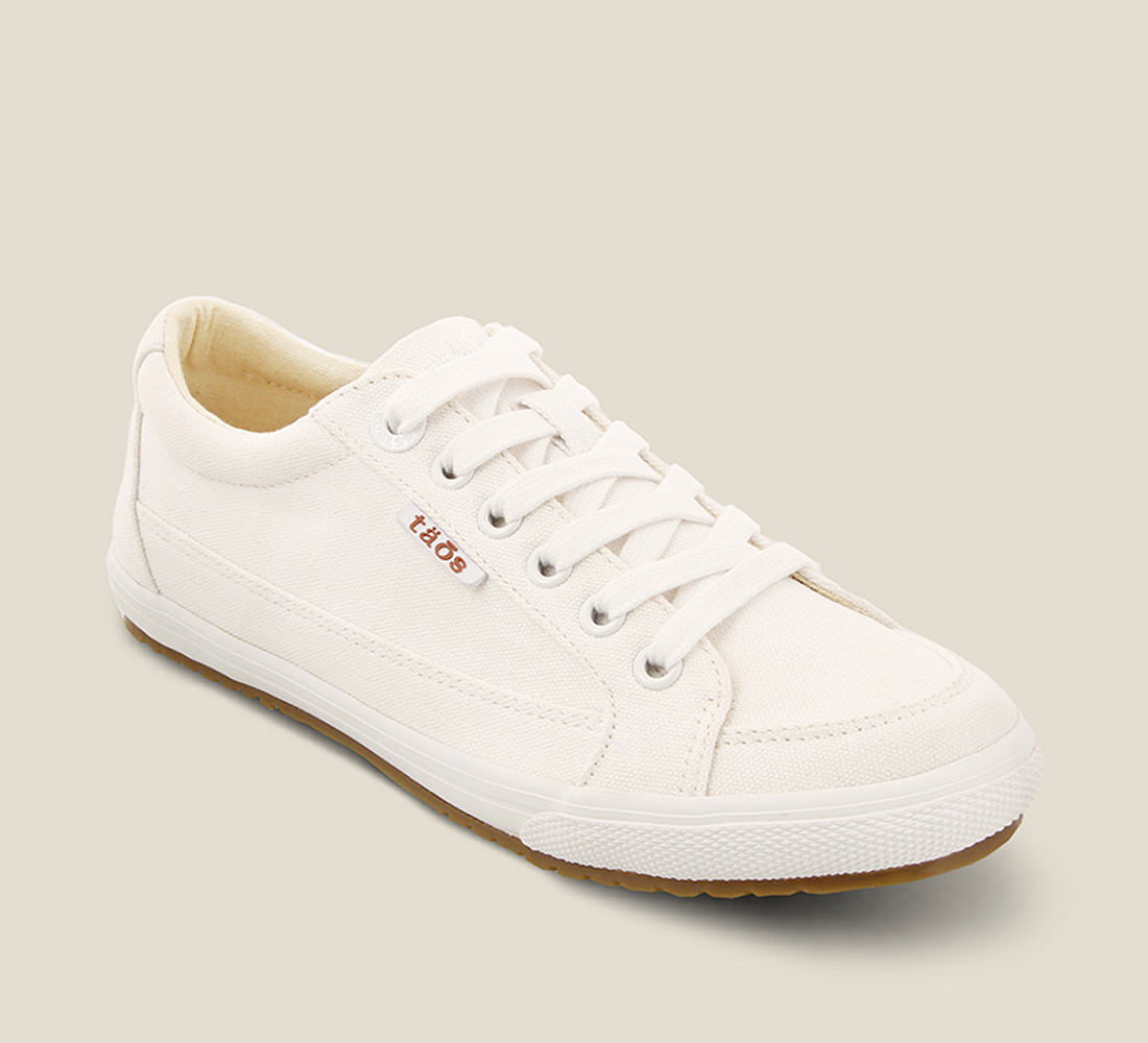 Taos Sneakers Women's Moc Star-White Canvas | Free Shipping