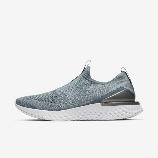 Nike Epic Phantom React Flyknit | Aviator Grey / Metallic Silver / White / Aviator Grey