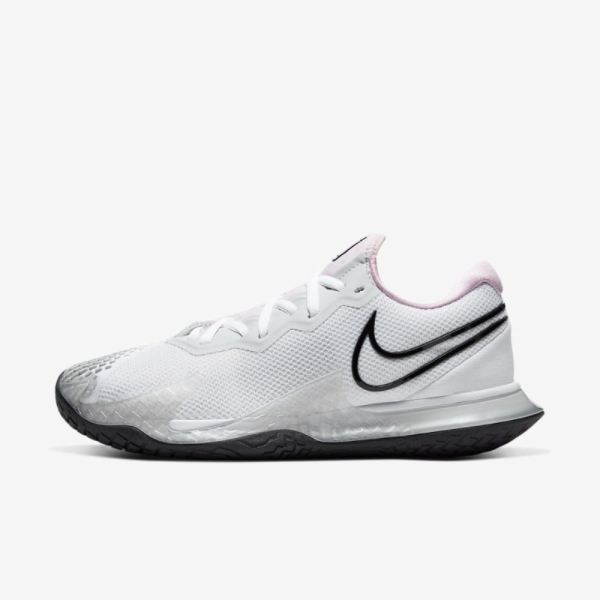 NikeCourt Air Zoom Vapor Cage 4 | White / Pink Foam / Pure Platinum / Black