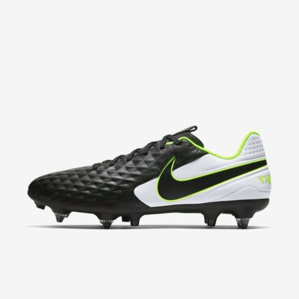 Nike Tiempo Legend 8 Academy SG-PRO Anti-Clog Traction | Black / White / Black