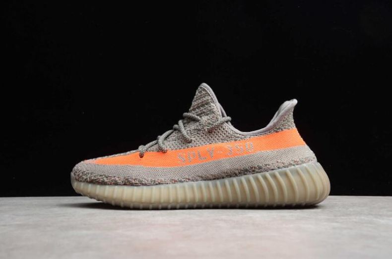 Men's Adidas Yeezy Boost 350V2 Beluga Steel Grey Solar Red BB1826