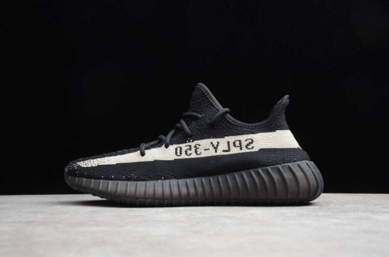 Men's Adidas Yeezy Boost 350V2 Core White Black White BY1604