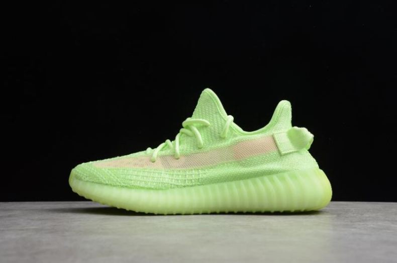 Women's Adidas Yeezy Boost 350 V2 GID Fluorescent Green EG5293