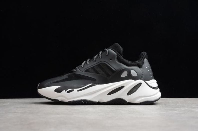 Women's Adidas Yeezy 700 Small Square Black EG6991 - Click Image to Close