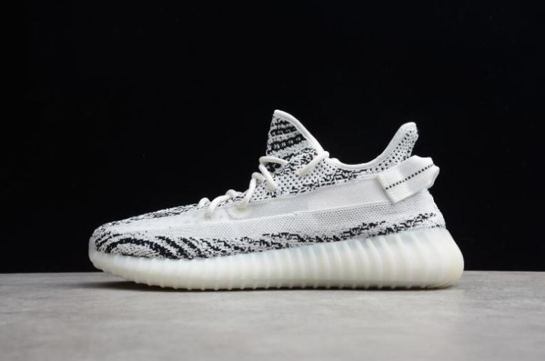 Women's Adidas Yeezy Boost 350 V2 White Black EG7961