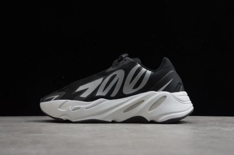 Women's Adidas Yeezy 700 MNVN 3M Black White FV4445