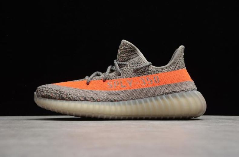 Men's Adidas Yeezy Boost 350 V2 Grey Orange GW1229
